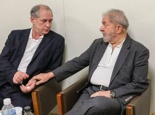Ex-presidente Lula da Silva e Ciro Gomes