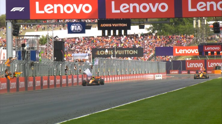 Lando Norris brilha e vence o GP da Hungria; Bortoleto fica em 6º