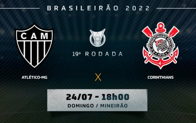 Atlético-MG x Corinthians: prováveis escalações, desfalques e onde assistir ao jogo pelo Brasileirão