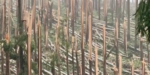 Dois tornados atingem o Brasil e vendavais ameaçam 9 estados