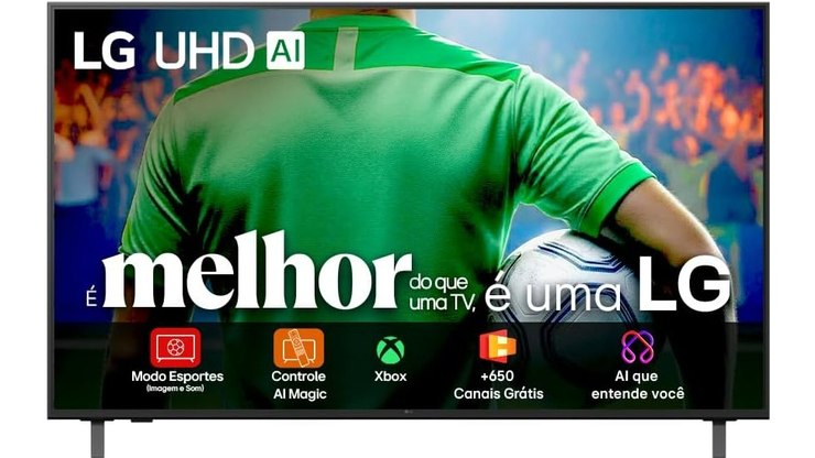Smart TV LG 60” 4K aparece com queda forte de preço em abril