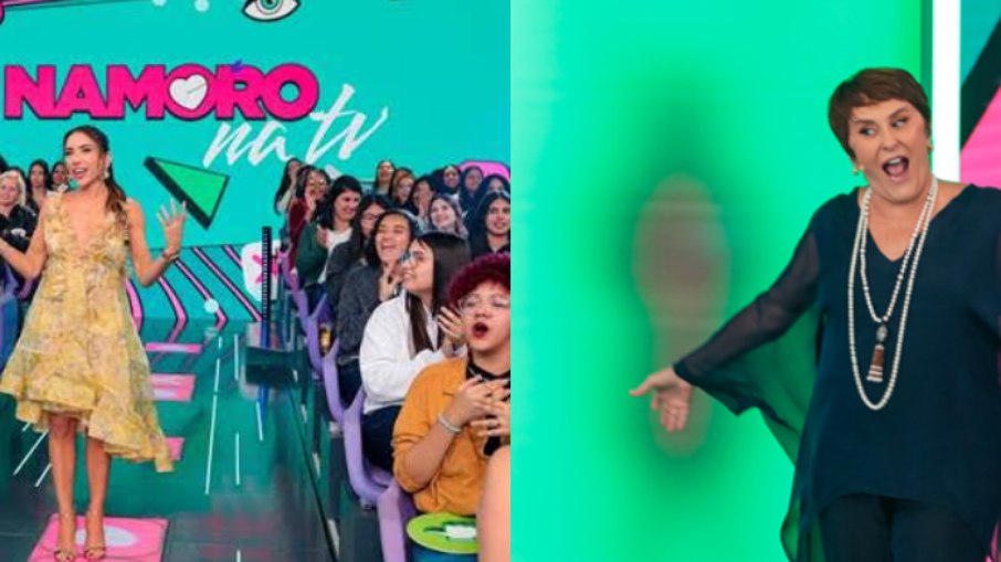  Patricia Abravanel e Márcia Sensitiva no quadro “Namoro na TV”