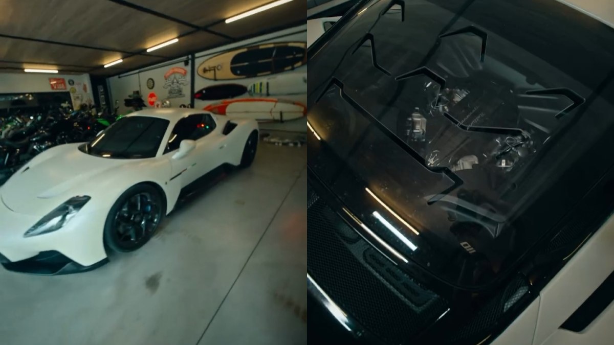 Maserati MC20 foi uma das compras mais recentes de Felipe Titto e ocupa o lado mais esportivo da coleção