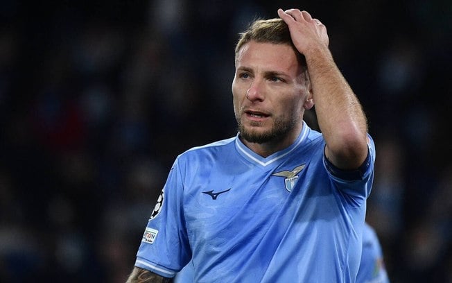 Ciro Immobile é o capitão da Lazio - Foto: Filippo Monteforte/AFP via Getty Images