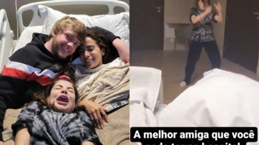 Anitta passou a noite no hospital com Gkay e Murda