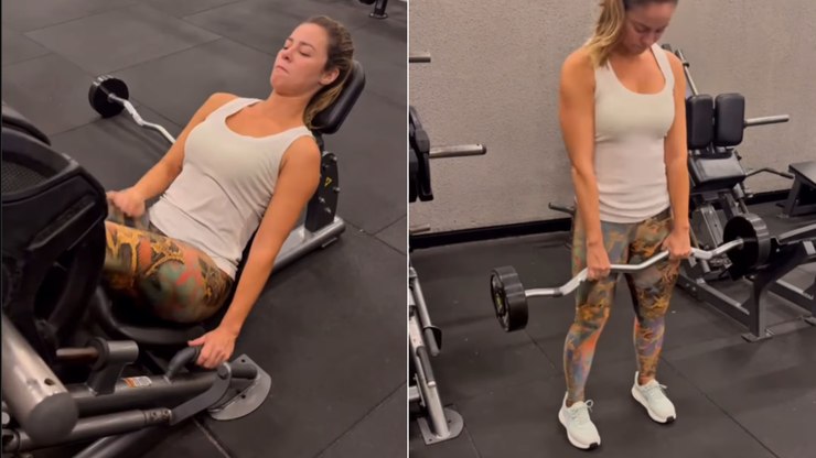 Paolla Oliveira exibe treino e fala sobre saúde mental nas redes