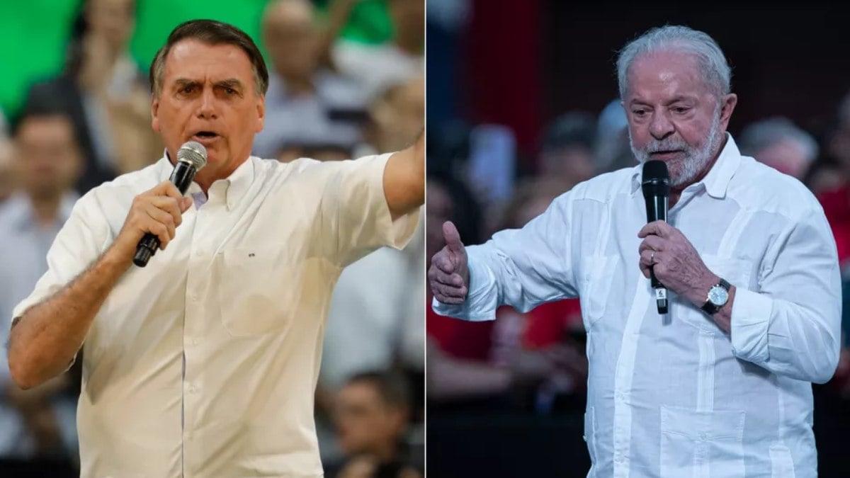 Bolsonaro e Lula, candidatos à Presidência