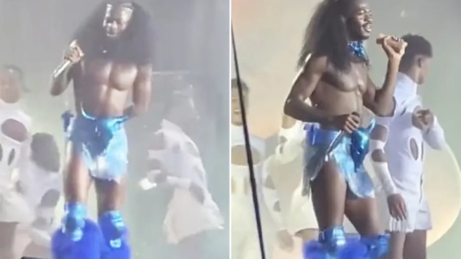 Lil Nas X é atingido com brinquedo sexual  em show por fã