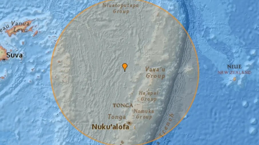 Terremoto de 7,6 atinge Tonga e provoca evacuação costeira