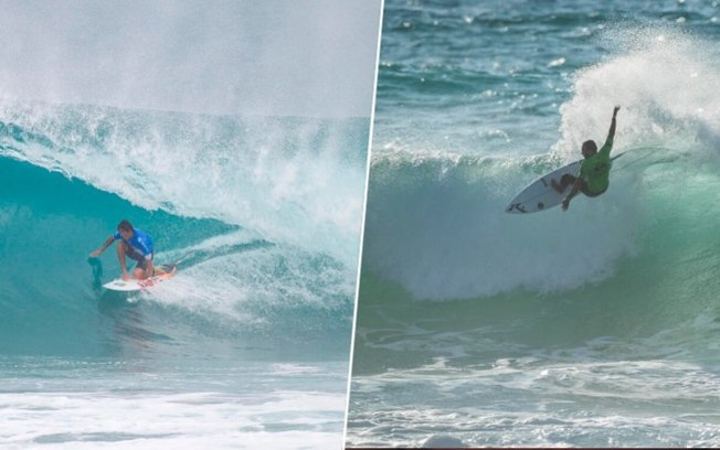 Caio Ibelli e Miguel Pupo vencem e se enfrentam na semifinal em Teahupo'o