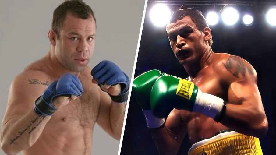 Wanderlei Silva (lenda de MMA) e Acelino Popó Freitas (campeão mundial de boxe) Wanderlei Silva (lenda de MMA) e Acelino Popó Freitas (campeão mundial de boxe)