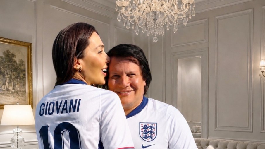 Anna Carolina Morais e o cantor Giovani