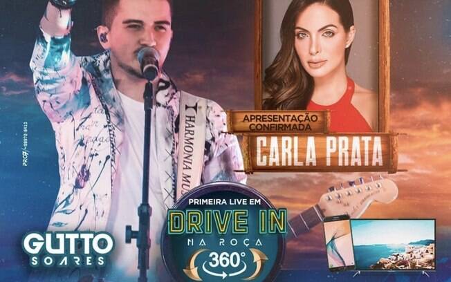 Carla Prata apresenta live do cantor Gutto Soares Carla Prata apresenta live do cantor Gutto Soares