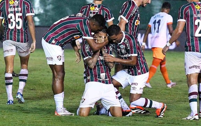 Luan Freitas marcou seu primeiro gol como profissional do Fluminense diante do Nova Iguaçu pelo Campeonato Carioca