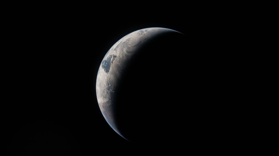 Terra vista do espaço