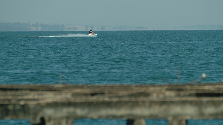 Lago de Buriti Alegre é conhecido como a praia de água doce de Goiás Lago de Buriti Alegre é conhecido como a praia de água doce de Goiás