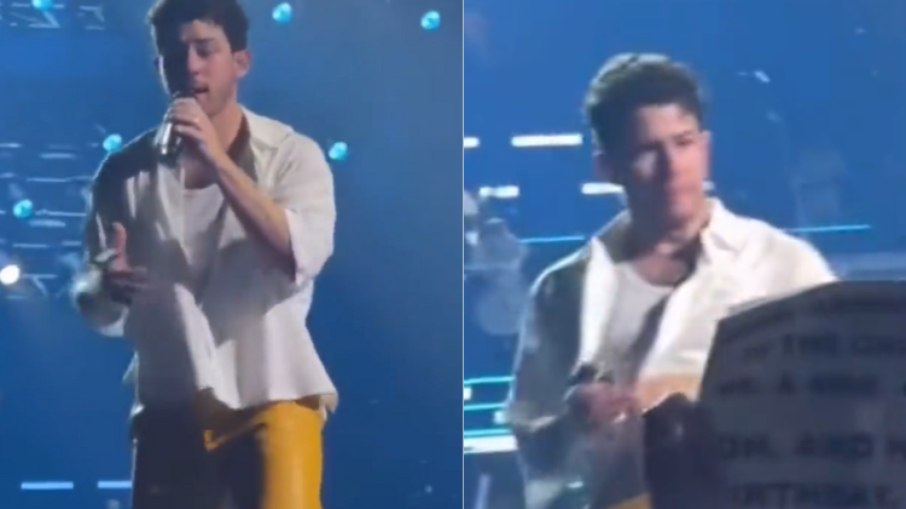 Nick Jonas em show em Boston