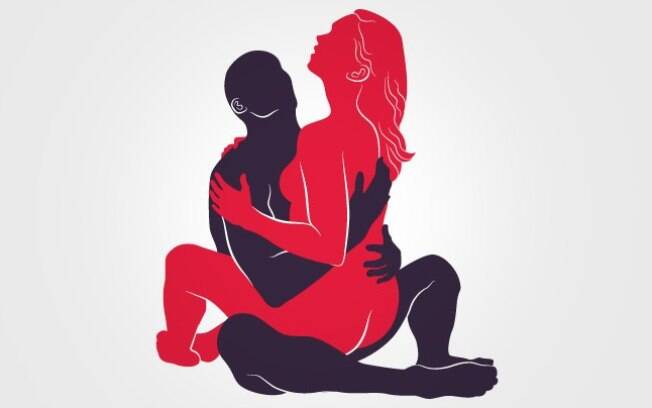 Posições sexuais para a primeira relação com alguém: a mulher fica sentada no homem e controla a intensidade 