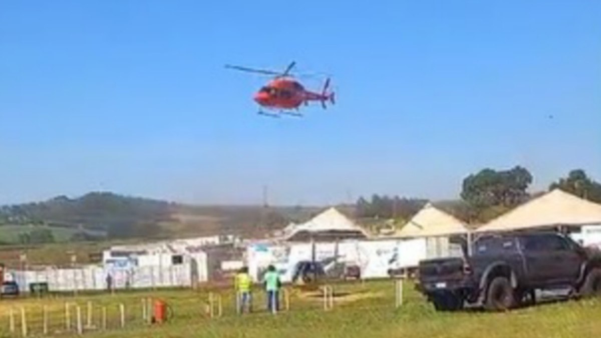 Estrutura desaba na Agrishow e deixa dois feridos