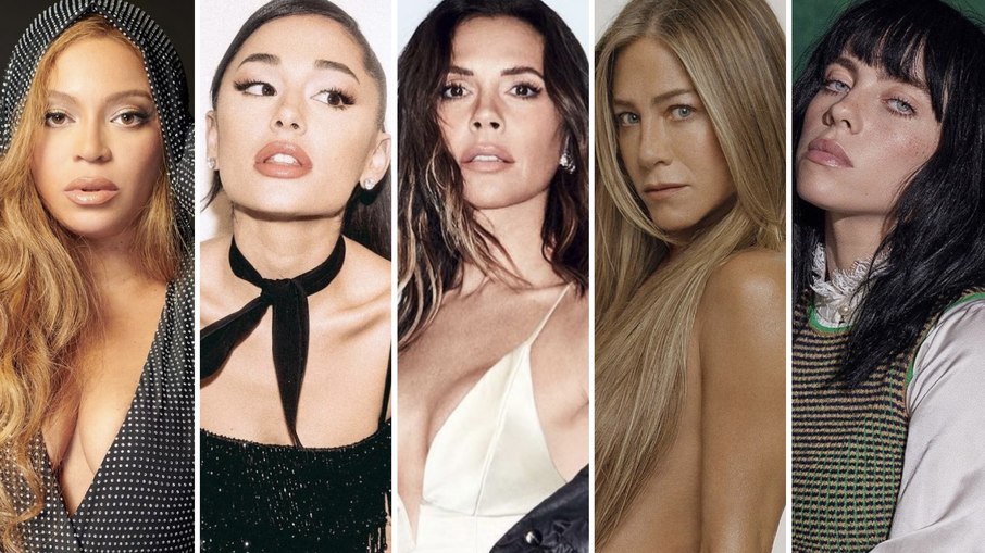  Beyoncé, Ariana Grande, Victoria Beckham, Jennifer Aniston e Billie Eilish 
