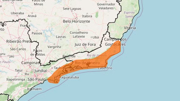 Rio entra em estágio 2 com aviso de vendaval de 100 km/h