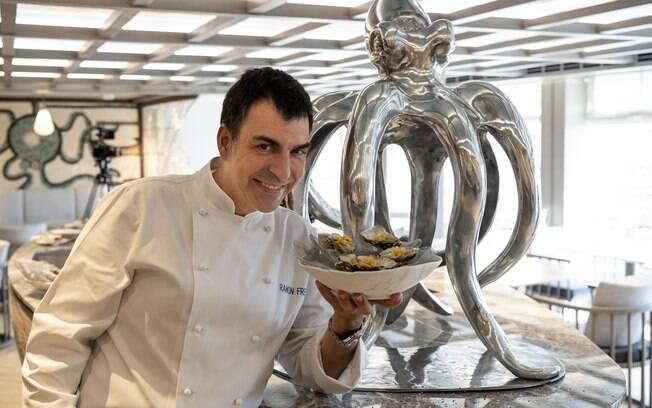 Ramón Freixa é o renomado chef espanhol que comanda o restaurante do MSC Seaviw
