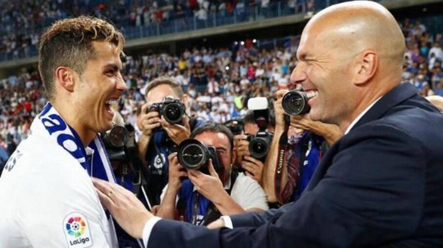 Cristiano Ronaldo e Zidane trabalharam juntos no Real Madrid