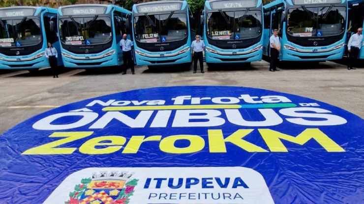 Novos ônibus ampliam frota do transporte público de Itupeva