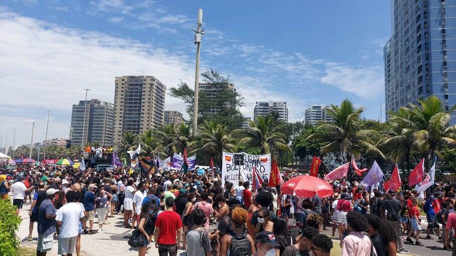 Manifestação contra morte de Moïse no Rio de Janeiro