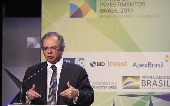 Ministro da Economia, Paulo Guedes comentou a diminuição da 
