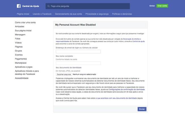 Conta bloqueada, não consigo desbloquear já tem quase 1 ano, o que pode ser  feito? : r/facebook