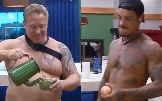 A Fazenda: Murilo dá bronca em Serginho por andar de cueca