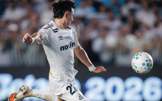 Barreal marcou o gol de empate do Santos sobre o Mirassol
