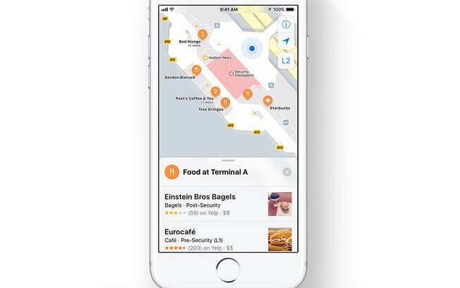 O novo iOS 11 dá uma atenção a mais para os mapas interiores de estabelecimentos