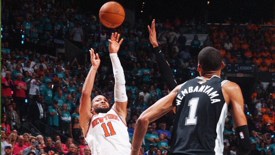 Jalen Brunson levou a melhor sobre Victor Wembanyama no Jogo 1 da final da NBA entre Spurs e Knicks