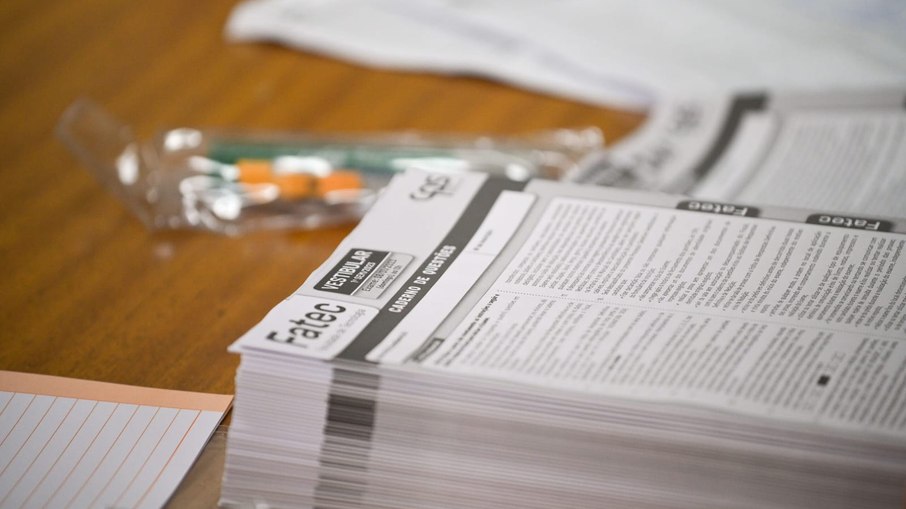 Prova do vestibular da Fatec