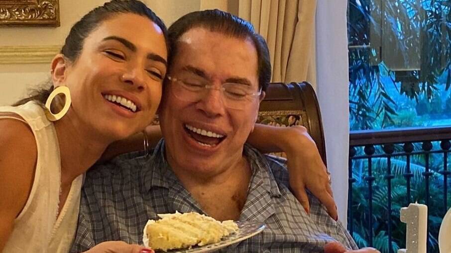 Silvio Santos comemora o aniversário ao lado da filha Patrícia Abravanel