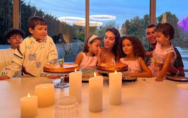 Cristiano Ronaldo e sua família