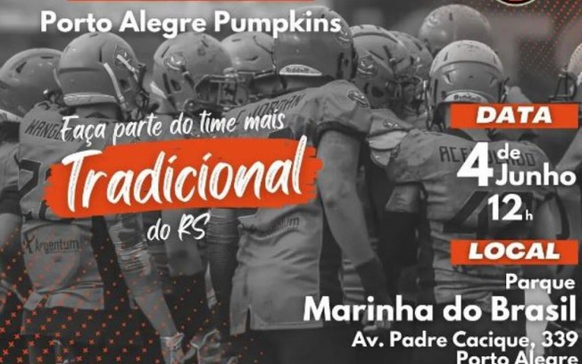 Porto Alegre Pumpkins faz seletiva de atletas visando a Liga BFA