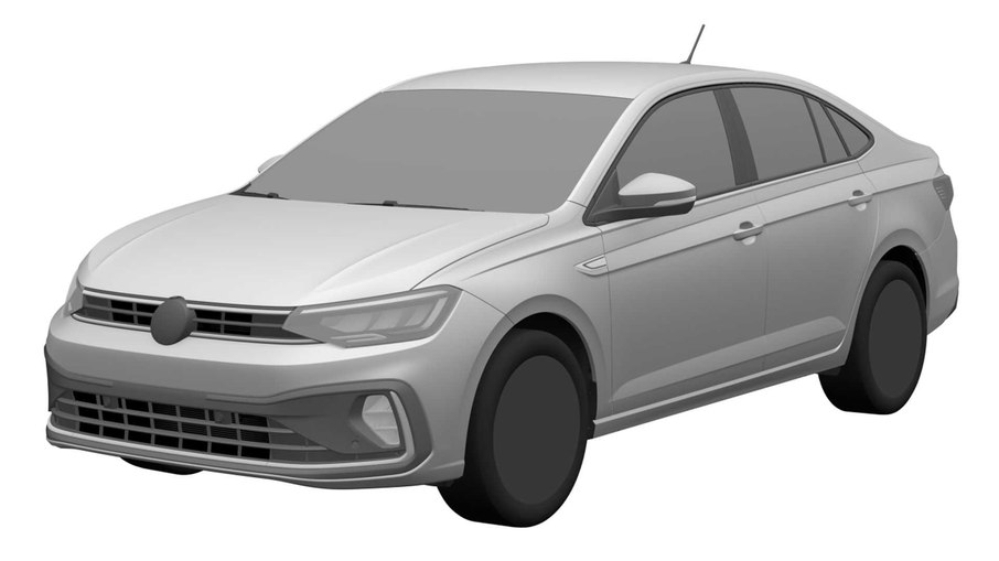 O novo Virtus também ganhou registro de patente recentemente. Modelo irá se parecer mais com o VW Jetta