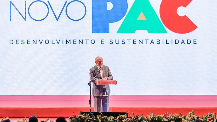  O presidente Luiz Inácio Lula da Silva no lançamento do Novo PAC