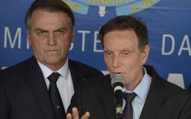 Jair Bolsonaro e Marcelo Crivella 