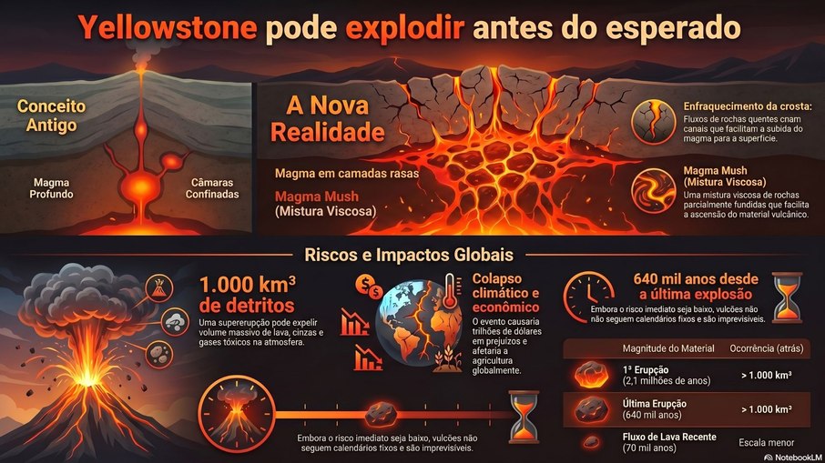 Yellowstone pode explodir antes do esperado