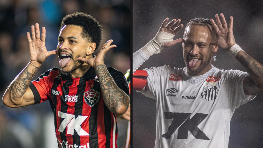 Matheuzinho repetiu comemoração de Neymar Matheuzinho repetiu comemoração de Neymar