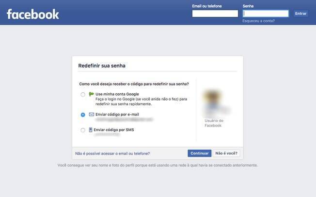 Como Recuperar Senha do Facebook