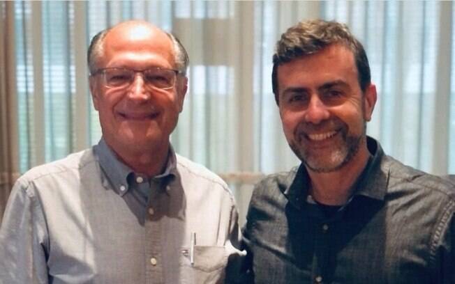 Geraldo Alckmin e Marcelo Freixo se reuniram na manhã deste domingo