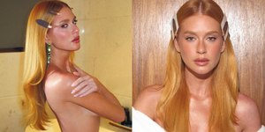 Marina Ruy Barbosa surge topless em campanha e impressiona