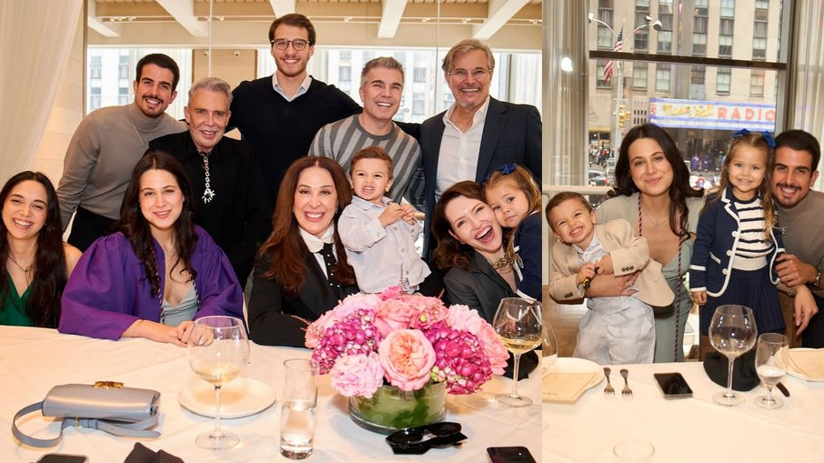 Família de Claudia Raia e Edson Celulari