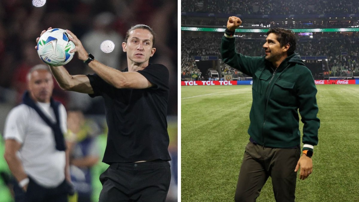 Filipe Luís e Abel Ferreira lideram Flamengo e Palmeiras respectivamente Filipe Luís e Abel Ferreira lideram Flamengo e Palmeiras respectivamente