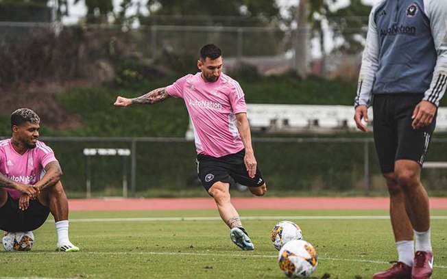 Lionel Messi durante treinamento pelo Inter Miami - Foto: Divulgação / Inter Miami